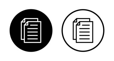 Belge simgesi logo tasarımı. Kağıt ve sembol. Dosya Simgesi