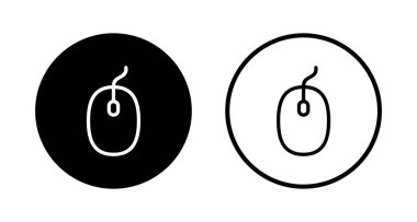 Fare simgesi logosu tasarımı. Tıklama işareti ve sembol. işaretleyici simgesi vektörü.