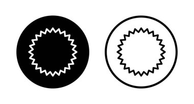 Rozet simgesi logosu tasarımı. Ödül ikon vektörü. İşaret ve sembollere ulaşın. Damga