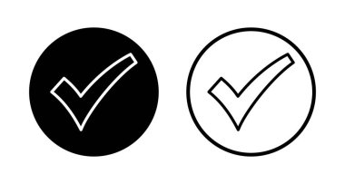 İşaret simgesi logo tasarımını kontrol et. İşaret işareti ve sembol