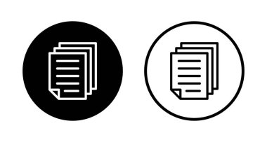 Belge simgesi logo tasarımı. Kağıt ve sembol. Dosya Simgesi