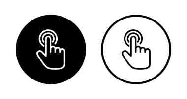 El imleç simgesi logosu tasarımı. İmleç işareti ve sembol. el imleç simgesi clik