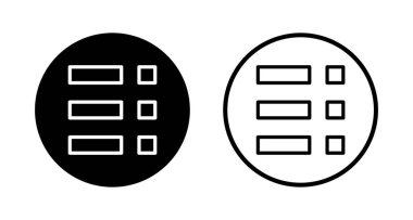 Menü simgesi logosu tasarımı. Web menü işareti ve sembol. Hamburger menüsü sembolü