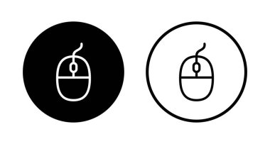 Fare simgesi logosu tasarımı. Tıklama işareti ve sembol. işaretleyici simgesi vektörü.