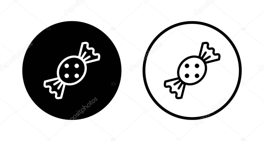 Candy icon logo design. candy sign and symbol.