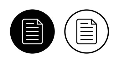 Belge simgesi logo tasarımı. Kağıt ve sembol. Dosya Simgesi