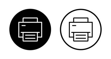 Simge logo tasarımını yazdır. yazıcı işareti ve sembol