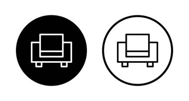 Koltuk simgesi logosu tasarımı. Kanepe işareti ve sembol. mobilya simgesi