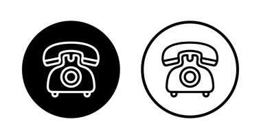 Telefon ikonu logosu tasarımı. telefon işareti ve sembol