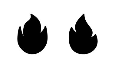 Ateş simgesi logosu tasarımı. ateş işareti ve sembol