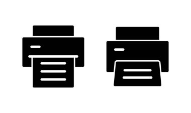 Simge logo tasarımını yazdır. yazıcı işareti ve sembol