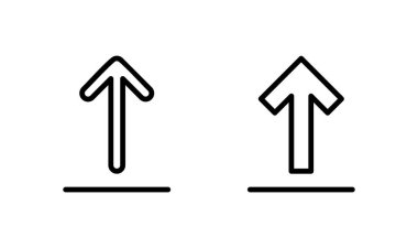 Simge logo tasarımı yükle. veri işareti ve sembolü yükle