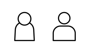 Kullanıcı simgesi logosu tasarımı. İmza ve sembol. insanlar simgesi. 