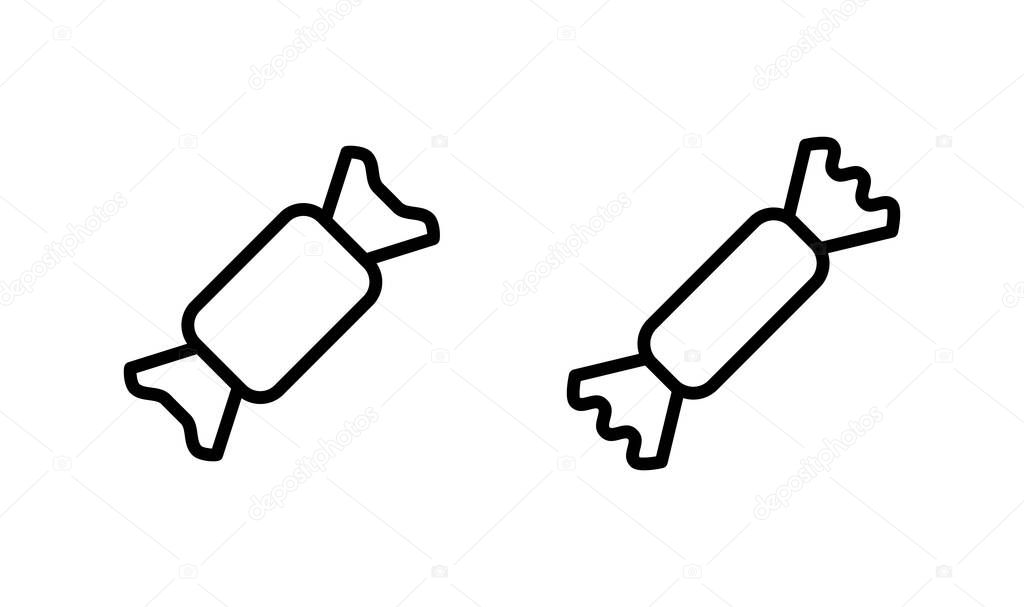 Candy icon logo design. candy sign and symbol.