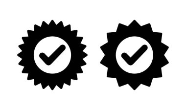 Onaylanmış simge logosu tasarımı. Onaylanmış Madalya Simgesi