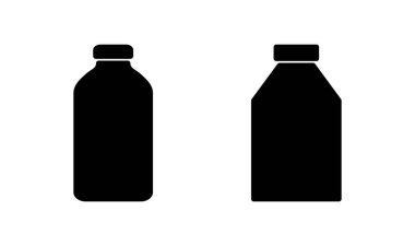 Şişe simgesi logosu tasarımı. şişe işareti ve sembol
