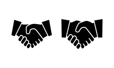 Tokalaşma simgesi logo tasarımı. İş tokalaşma işareti ve sembol. iletişim anlaşması