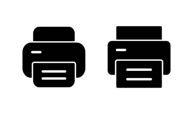 Simge logo tasarımını yazdır. yazıcı işareti ve sembol