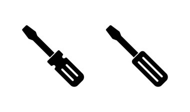 Tornavida simgesi logosu tasarımı. araç işareti ve sembol