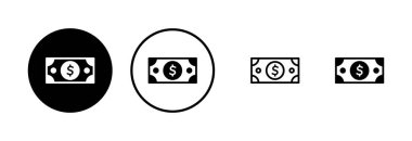 Para simgesi logosu tasarımı. Para işareti ve sembol