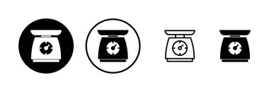 Simge logo tasarımını ölçeklendirir. Ağırlık ölçeği işareti ve simgesi