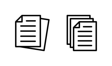 Belge simgesi logo tasarımı. Kağıt ve sembol. Dosya Simgesi