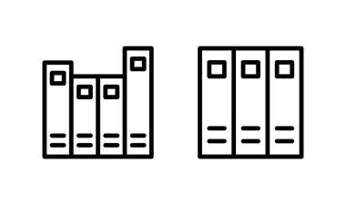 Kütüphane simgesi logosu tasarımı. eğitim işareti ve sembol