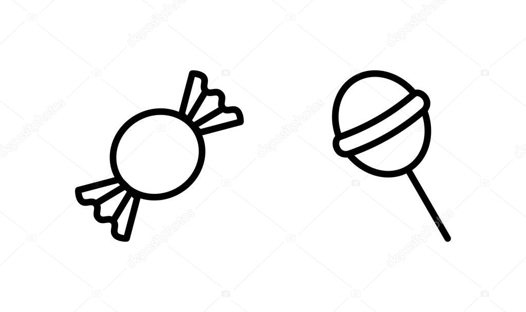 Candy icon logo design. candy sign and symbol.