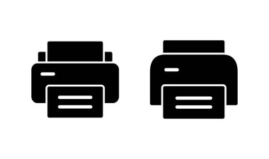 Simge logo tasarımını yazdır. yazıcı işareti ve sembol