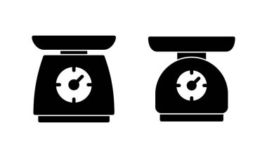 Simge logo tasarımını ölçeklendirir. Ağırlık ölçeği işareti ve simgesi