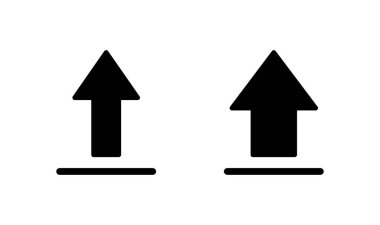 Simge logo tasarımı yükle. veri işareti ve sembolü yükle