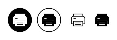 Simge logo tasarımını yazdır. yazıcı işareti ve sembol