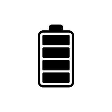 Uygulamalar ve web siteleri için pil simgesi. Şarj işareti. pil şarj seviyesi