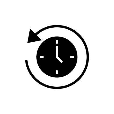 Uygulamalar ve web siteleri için tarih simgesi. Son olay geçmişi işareti ve simgesi