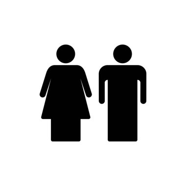 Uygulamalar ve web siteleri ikon vektörü için insan ve sembol. Erkek ve dişi işareti ve sembol. Kızlar ve oğlanlar