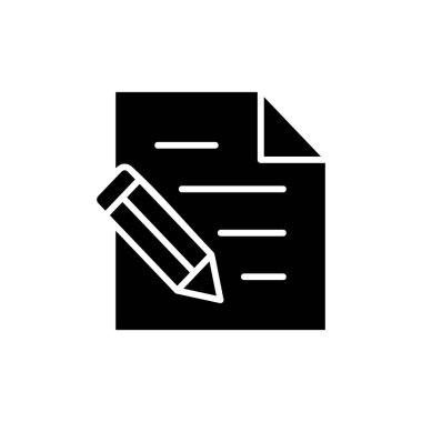 Uygulamalar ve web siteleri için not simgesi. not defteri işareti ve sembol