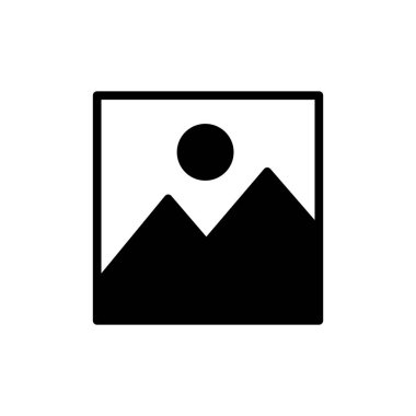 Uygulamalar ve web siteleri için resim simgesi. Fotoğraf galerisi işareti ve sembol. resim simgesi