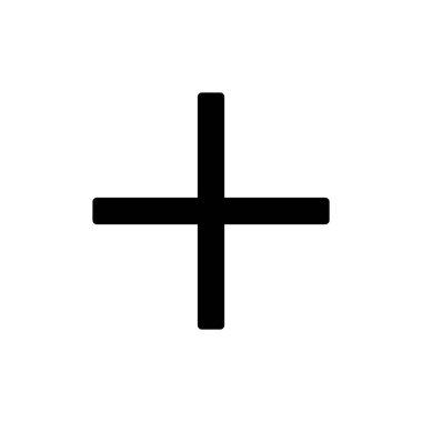 Uygulamalar ve web siteleri için simge sembolü. Artı işareti ve sembol ekle