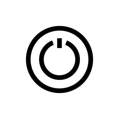 Uygulamalar ve web siteleri için güç simgesi. Güç Anahtarı işareti ve sembolü. Elektrik gücü.