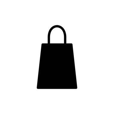 Uygulamalar ve web siteleri için alışveriş poşeti simgesi. Alışveriş işareti ve sembol