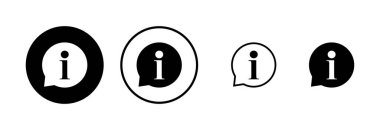 Bilgi simgesi logo tasarımı. İmza ve sembol hakkında. soru işareti simgesi