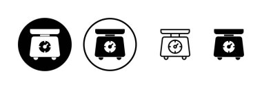 Simge logo tasarımını ölçeklendirir. Ağırlık ölçeği işareti ve simgesi