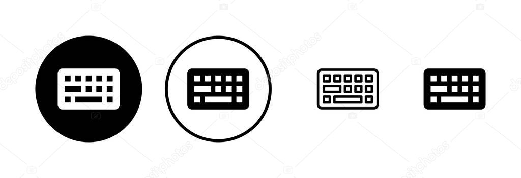 Keyboard icon logo design. keyboard sign and symbol