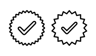 Onaylanmış simge logosu tasarımı. Onaylanmış Madalya Simgesi