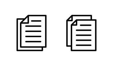 Belge simgesi logo tasarımı. Kağıt ve sembol. Dosya Simgesi