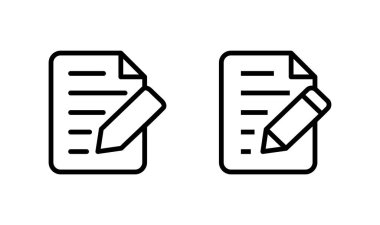 Not simgesi logo tasarımı. not defteri işareti ve sembol