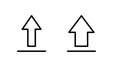 Simge logo tasarımı yükle. veri işareti ve sembolü yükle
