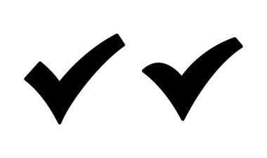 İşaret simgesi logo tasarımını kontrol et. İşaret işareti ve sembol