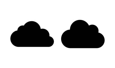 Bulut simgesi logosu tasarımı. bulut işareti ve sembol