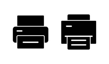 Simge logo tasarımını yazdır. yazıcı işareti ve sembol